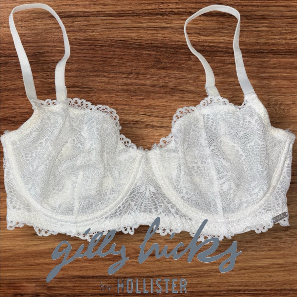 Gilly Hicks White Lace Bra 32D